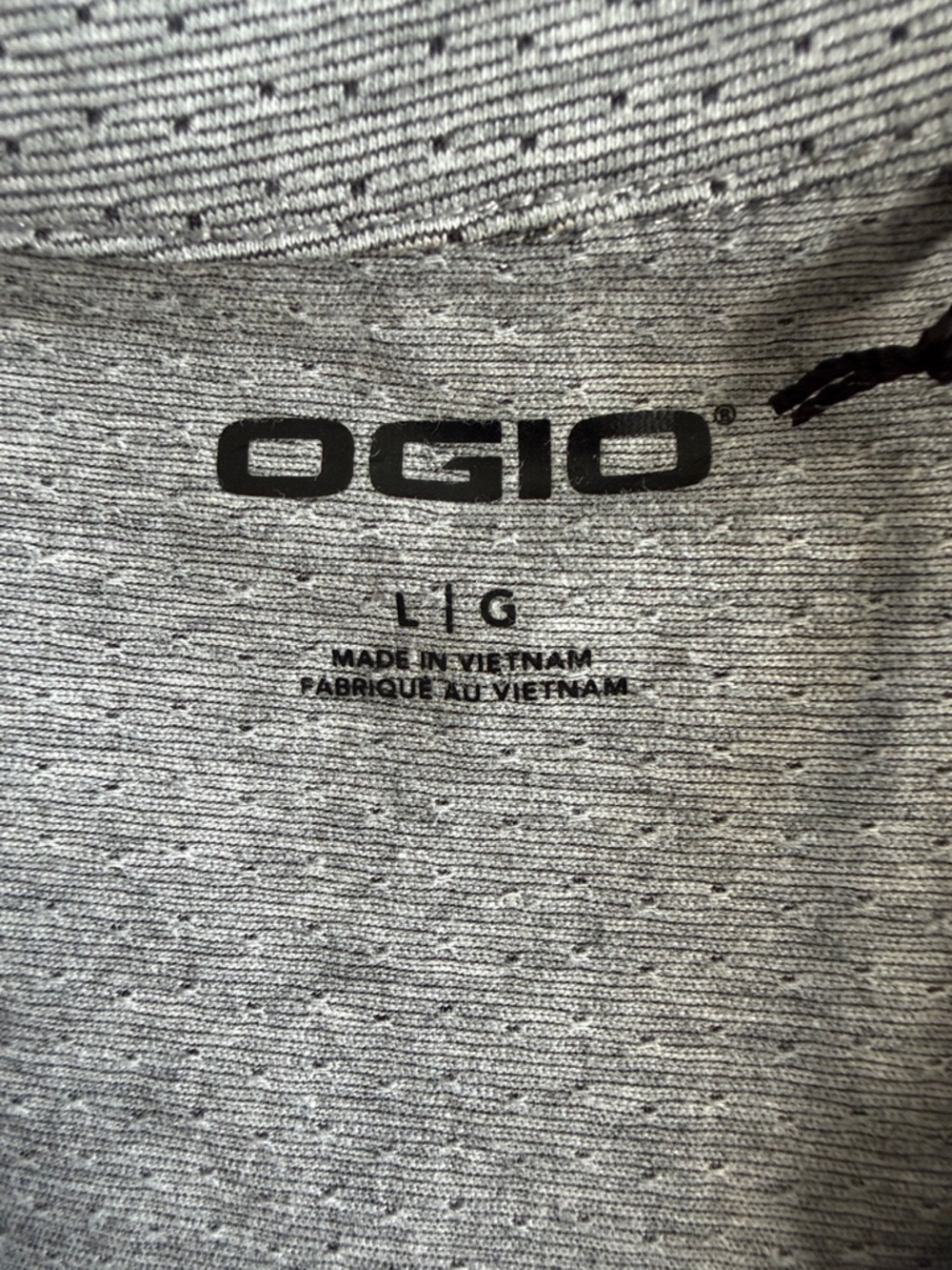 OGIO Women's Heather Gray Short Sleeve Henley Tee - Picture 3 of 4